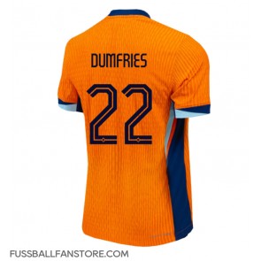 Niederlande Denzel Dumfries #22 Replik Heimtrikot EM 2024 Kurzarm